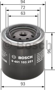 BOSCH 0 451 103 251 - Oil Filter onlydrive.pro