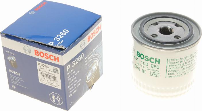 BOSCH 0 451 103 260 - Alyvos filtras onlydrive.pro