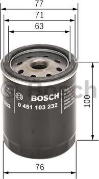 BOSCH 0 451 103 232 - Eļļas filtrs onlydrive.pro