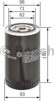 BOSCH 0 451 203 010 - Oil Filter onlydrive.pro