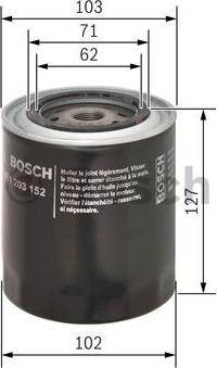 BOSCH 0 451 203 152 - Oil Filter onlydrive.pro