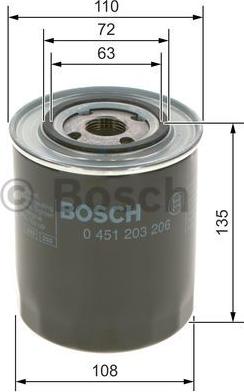 BOSCH 0 451 203 206 - Oil Filter onlydrive.pro