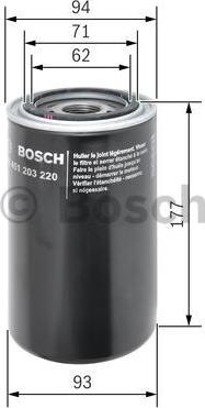 BOSCH 0 451 203 220 - Oil Filter onlydrive.pro