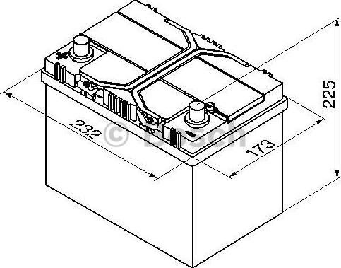 BOSCH 0 092 S40 250 - Käynnistysakku onlydrive.pro