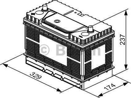 BOSCH 0 092 T30 500 - Starter Battery onlydrive.pro