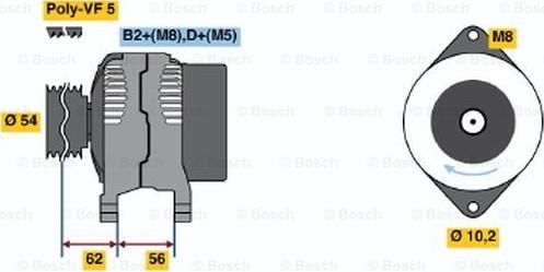 BOSCH 0 986 042 800 - Alternator onlydrive.pro