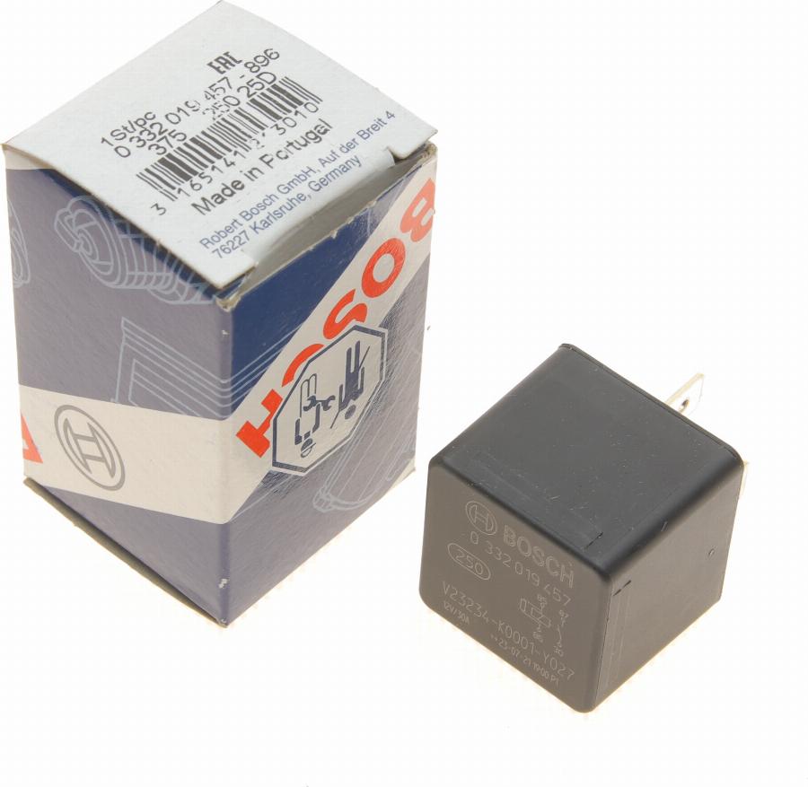 BOSCH 0 332 019 457 - Relay, main current onlydrive.pro