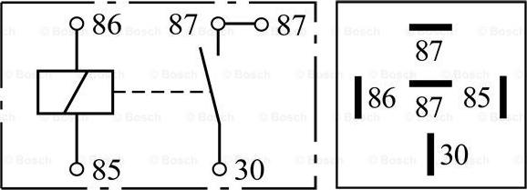 BOSCH 0 332 019 150 - Relay, main current onlydrive.pro