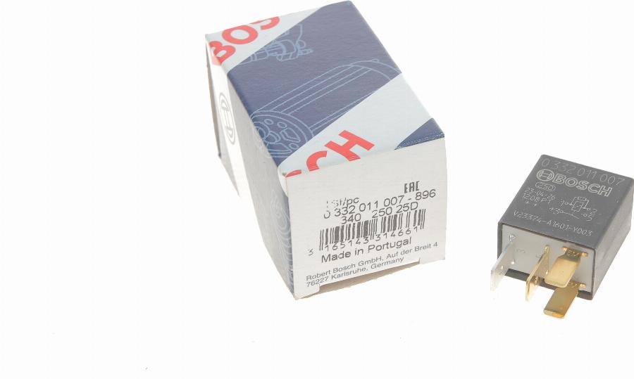 BOSCH 0 332 011 007 - Прерыватель указателей поворота onlydrive.pro