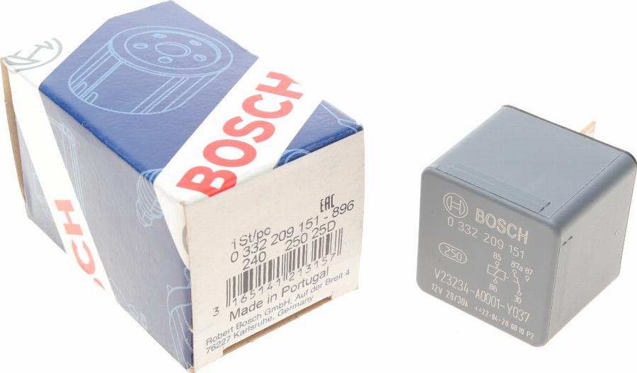 BOSCH 0 332 209 151 - Relay, main current onlydrive.pro