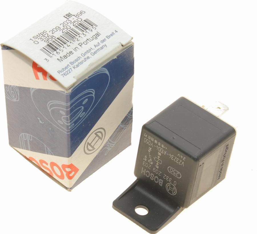 BOSCH 0 332 209 203 - Relė, pagrindinė srovė onlydrive.pro