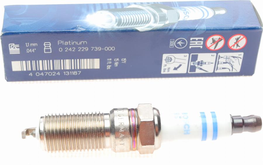 BOSCH 0 242 229 739 - Spark Plug onlydrive.pro