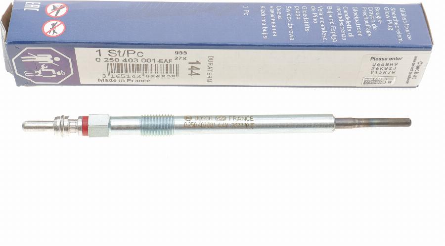 BOSCH 0 250 403 001 - Hõõgküünal onlydrive.pro