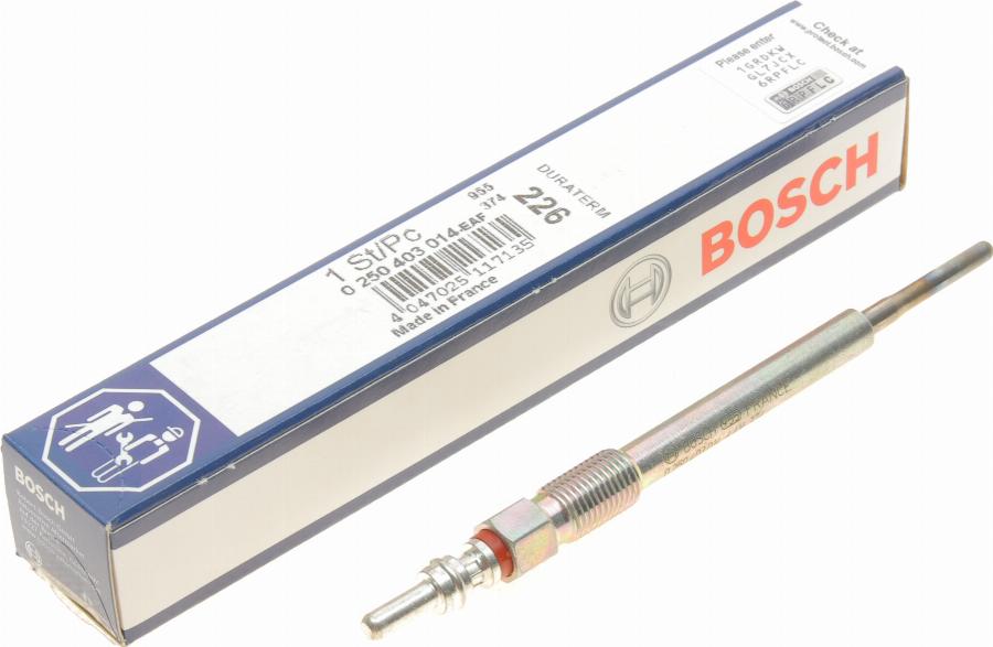 BOSCH 0 250 403 014 - Hõõgküünal onlydrive.pro