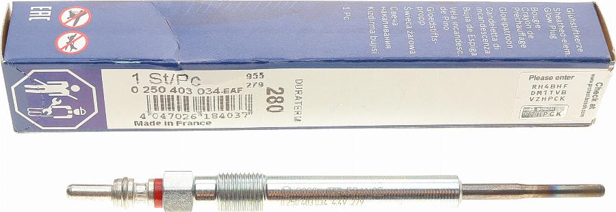 BOSCH 0 250 403 034 - Glow Plug onlydrive.pro