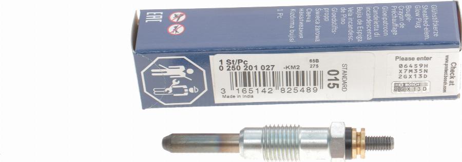 BOSCH 0 250 201 027 - Glow Plug onlydrive.pro