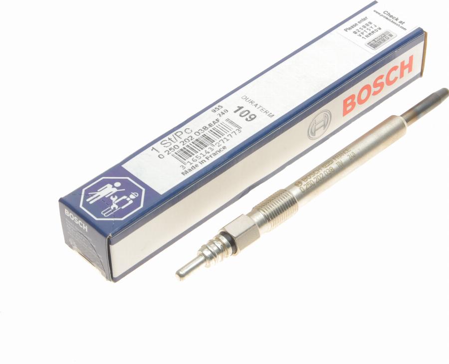 BOSCH 0 250 202 038 - Glow Plug onlydrive.pro