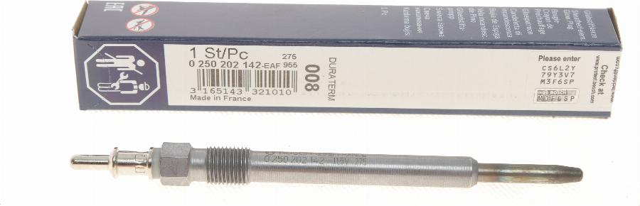 BOSCH 0 250 202 142 - Glow Plug onlydrive.pro