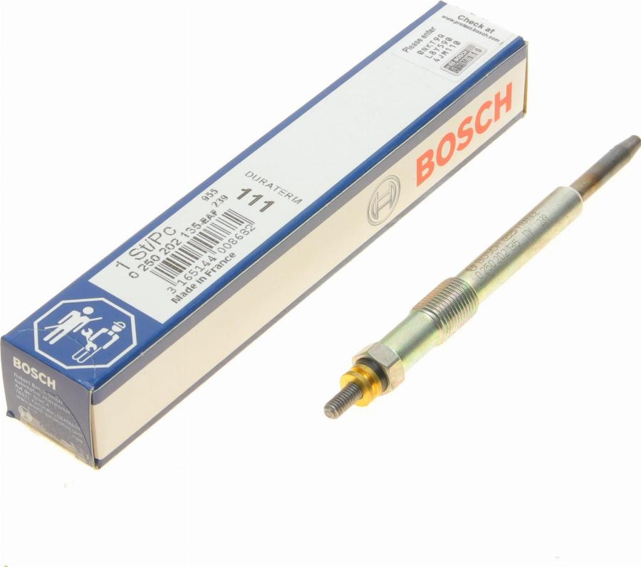 BOSCH 0 250 202 135 - Glow Plug onlydrive.pro