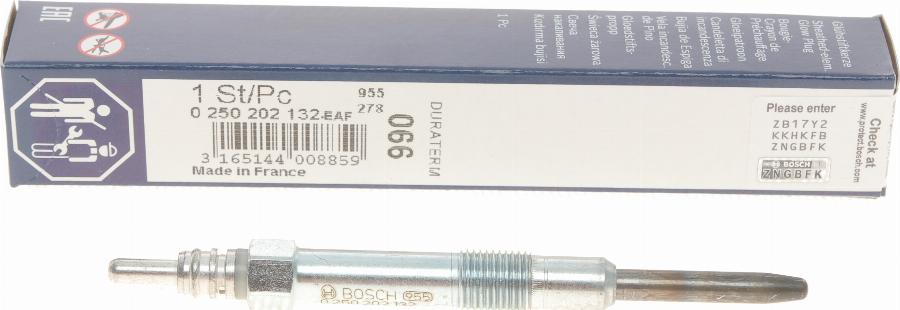 BOSCH 0 250 202 132 - Kaitinimo žvakė onlydrive.pro