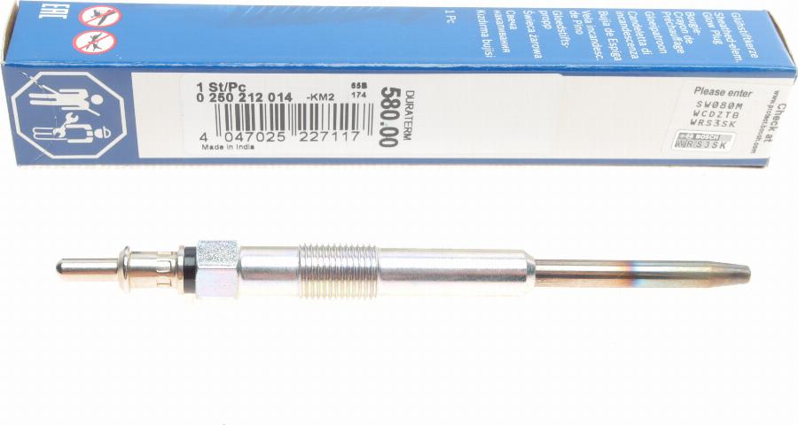 BOSCH 0 250 212 014 - Glow Plug onlydrive.pro