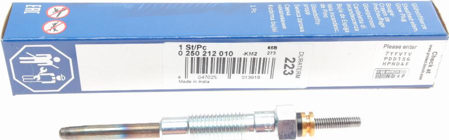 BOSCH 0 250 212 010 - Glow Plug onlydrive.pro