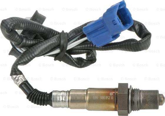 BOSCH 0 258 986 669 - Oxygen, Lambda Sensor onlydrive.pro