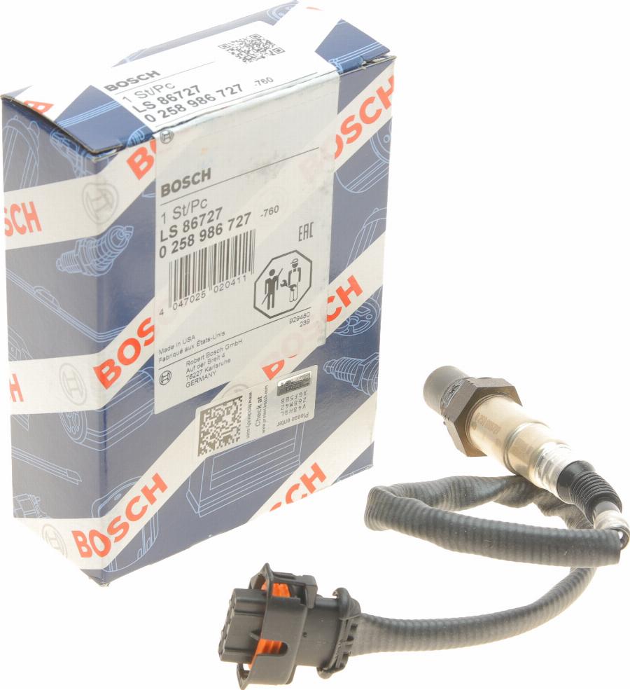 BOSCH 0 258 986 727 - Lambda jutiklis onlydrive.pro