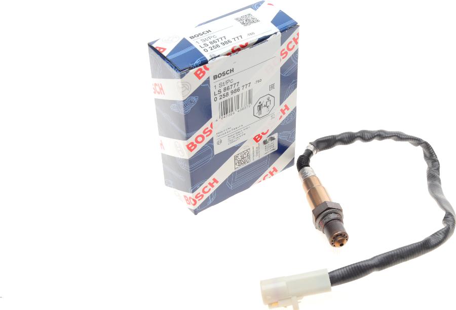 BOSCH 0 258 986 777 - Oxygen, Lambda Sensor onlydrive.pro