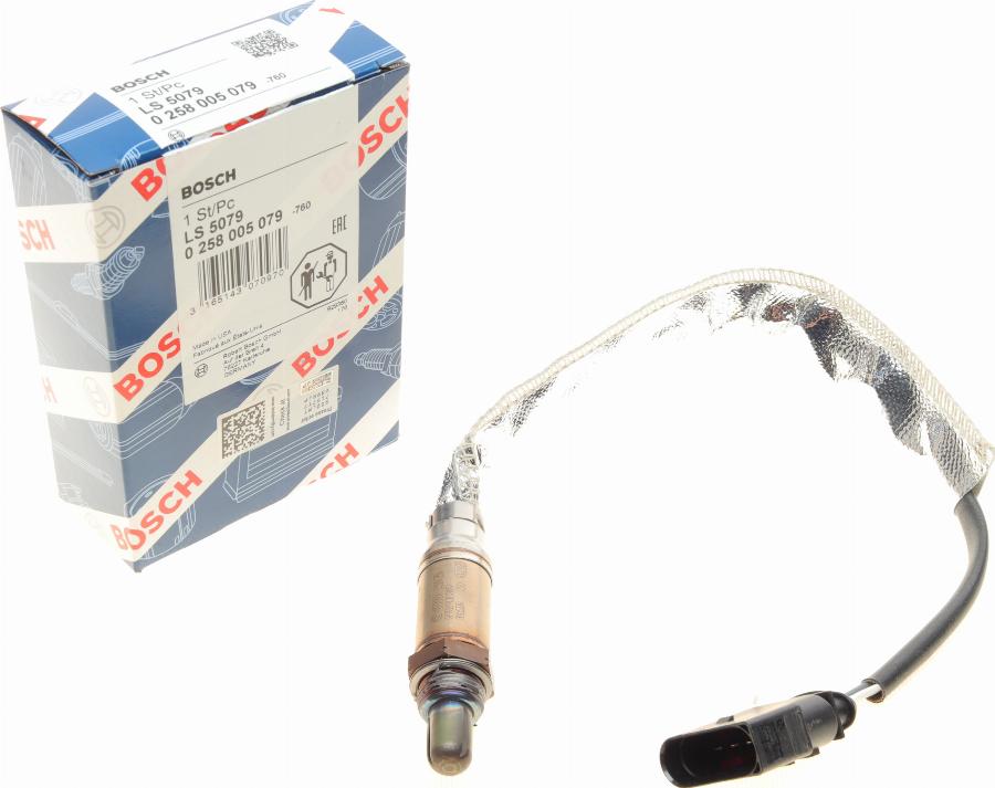 BOSCH 0 258 005 079 - Oxygen, Lambda Sensor onlydrive.pro