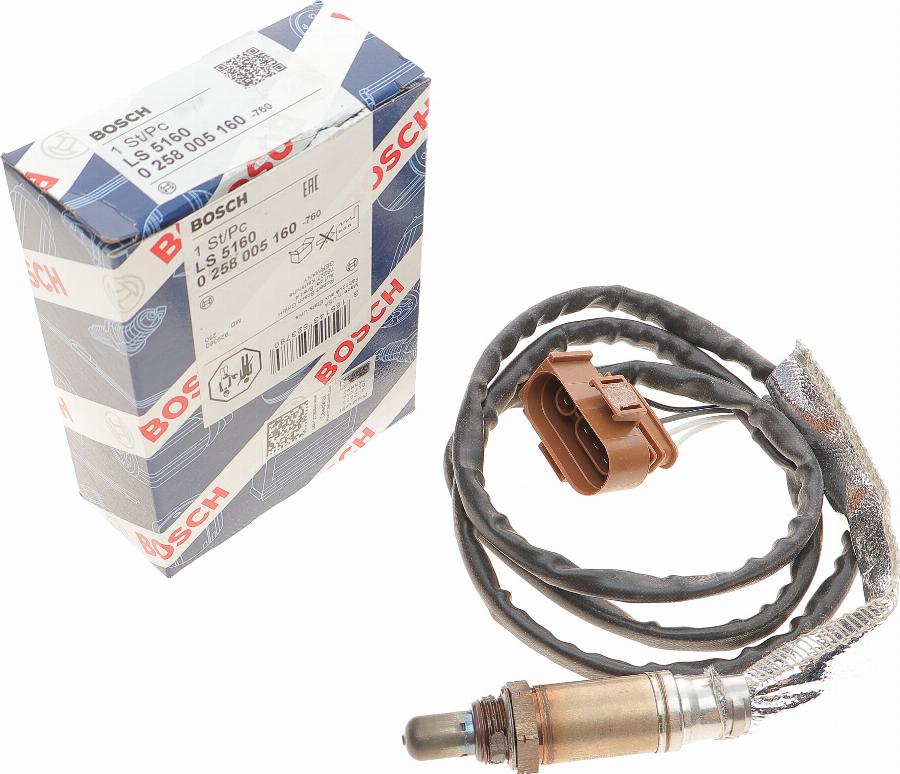 BOSCH 0 258 005 160 - Oxygen, Lambda Sensor onlydrive.pro