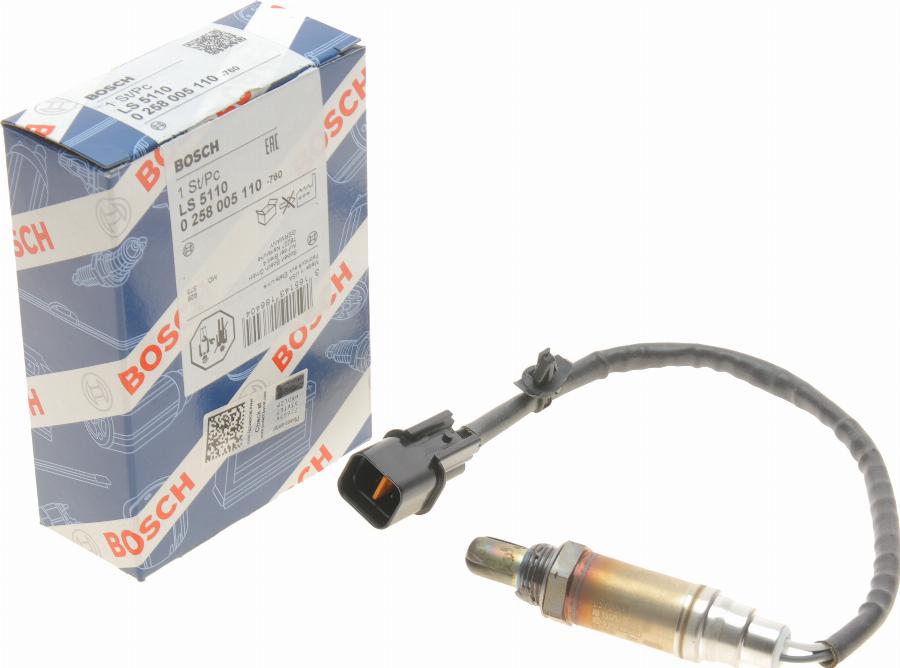 BOSCH 0 258 005 110 - Oxygen, Lambda Sensor onlydrive.pro