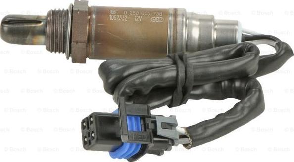 BOSCH 0 258 005 738 - Oxygen, Lambda Sensor onlydrive.pro