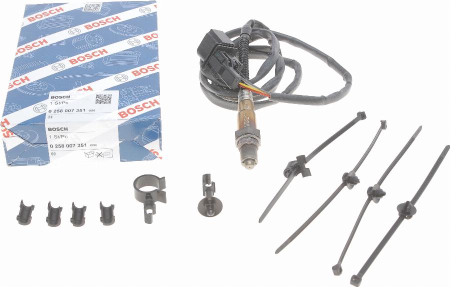 BOSCH 0 258 007 351 - Oxygen, Lambda Sensor onlydrive.pro