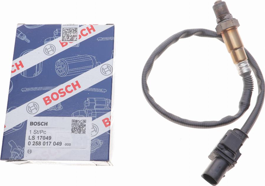 BOSCH 0 258 017 049 - Oxygen, Lambda Sensor onlydrive.pro