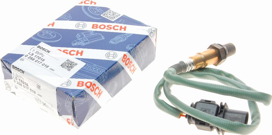 BOSCH 0 258 017 018 - Oxygen, Lambda Sensor onlydrive.pro