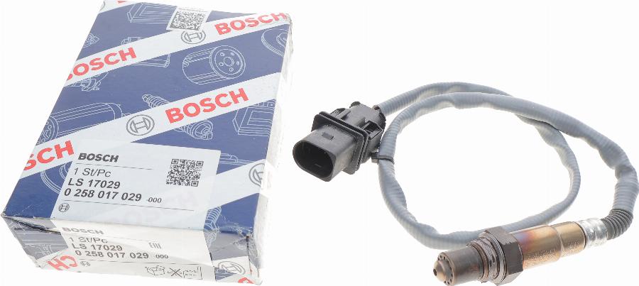 BOSCH 0 258 017 029 - Oxygen, Lambda Sensor onlydrive.pro