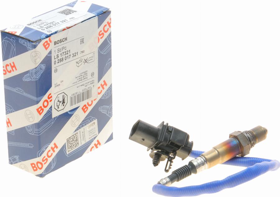 BOSCH 0 258 017 321 - Lambda zonde onlydrive.pro