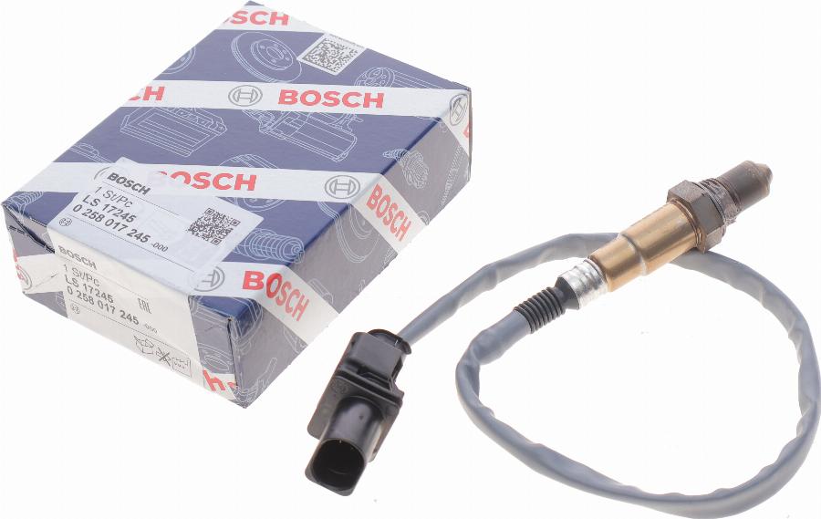 BOSCH 0 258 017 245 - Oxygen, Lambda Sensor onlydrive.pro