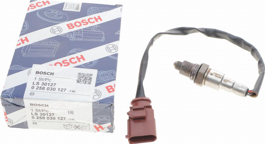 BOSCH 0 258 030 127 - Oxygen, Lambda Sensor onlydrive.pro