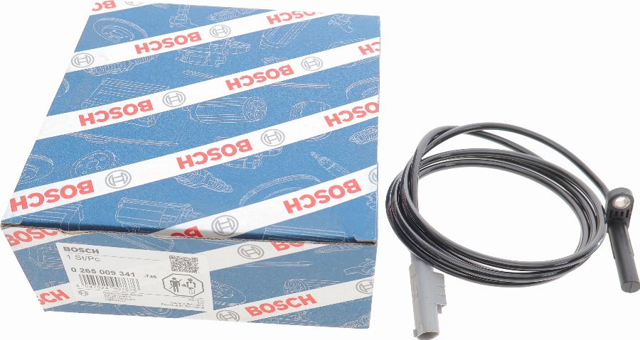 BOSCH 0 265 009 341 - Sensor, wheel speed onlydrive.pro