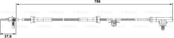 BOSCH 0 265 007 687 - Sensor, wheel speed onlydrive.pro