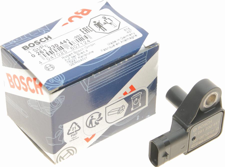 BOSCH 0 261 230 441 - Sensor, boost pressure onlydrive.pro