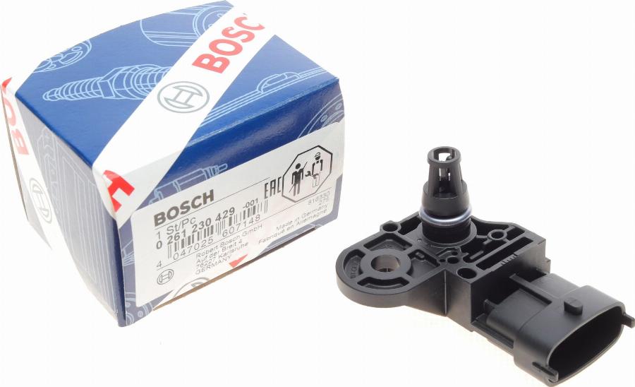 BOSCH 0 261 230 429 - Tunnistin, ahtopaine onlydrive.pro