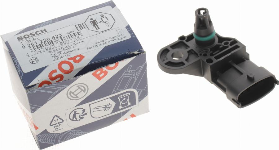 BOSCH 0 261 230 423 - Devējs, Ieplūstošā gaisa temperatūra onlydrive.pro