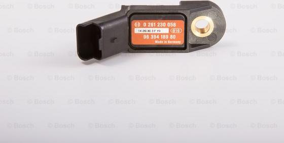 BOSCH 0 261 230 058 - Sensor, intake manifold pressure onlydrive.pro