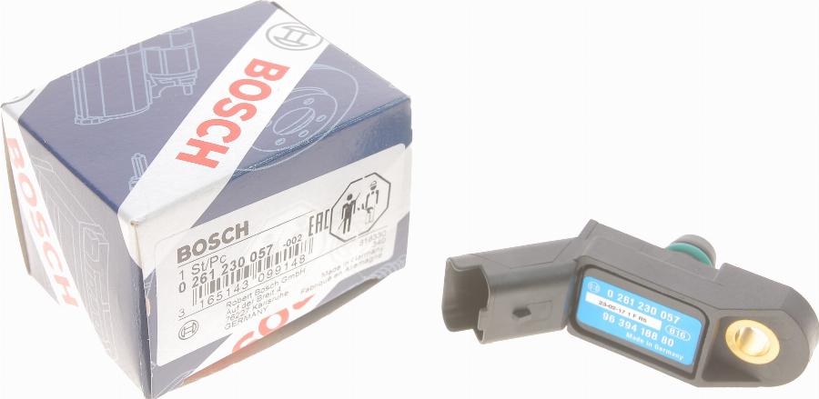 BOSCH 0 261 230 057 - Devējs, Spiediens ieplūdes traktā onlydrive.pro