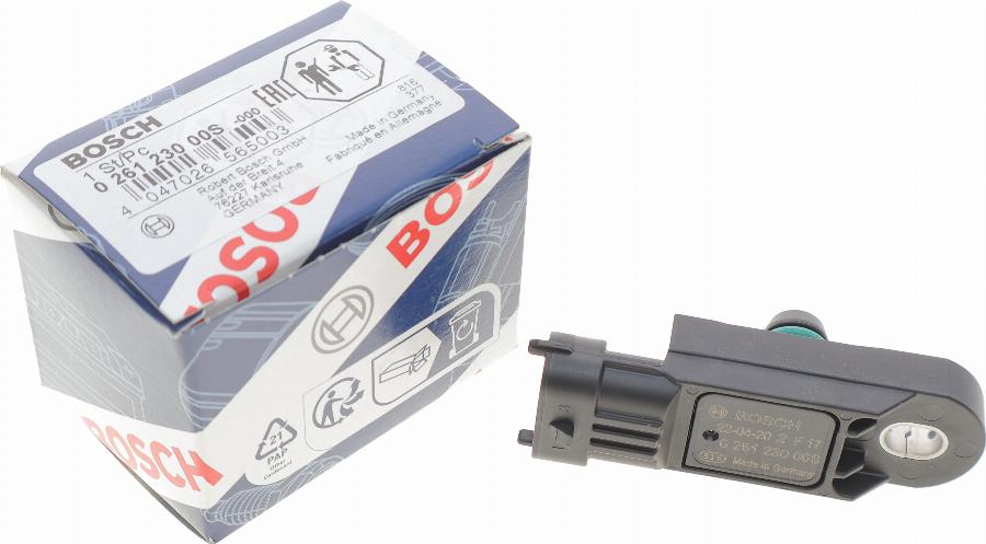 BOSCH 0 261 230 00S - Датчик, давление наддува onlydrive.pro