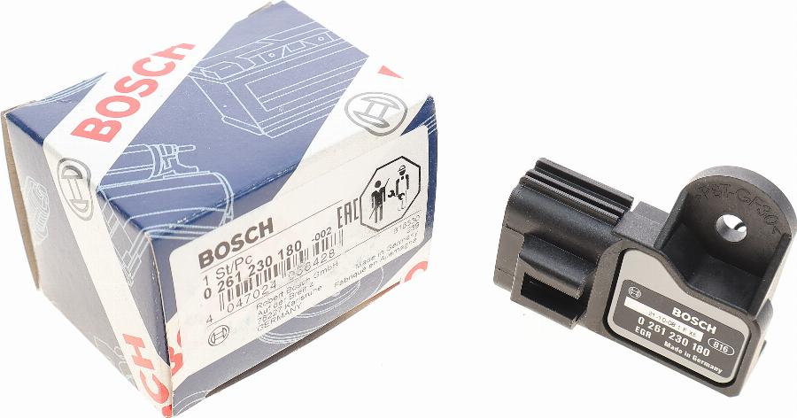 BOSCH 0 261 230 180 - Devējs, Spiediens ieplūdes traktā onlydrive.pro