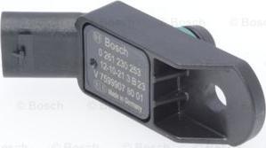 BOSCH 0 261 230 253 - Sensor, boost pressure onlydrive.pro